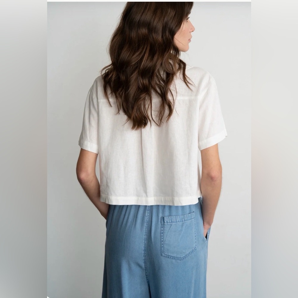 Elle Grey wide leg pants size small - Picture 4 of 5